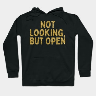 Not Looking, But Open, Singles Awareness Day Hoodie